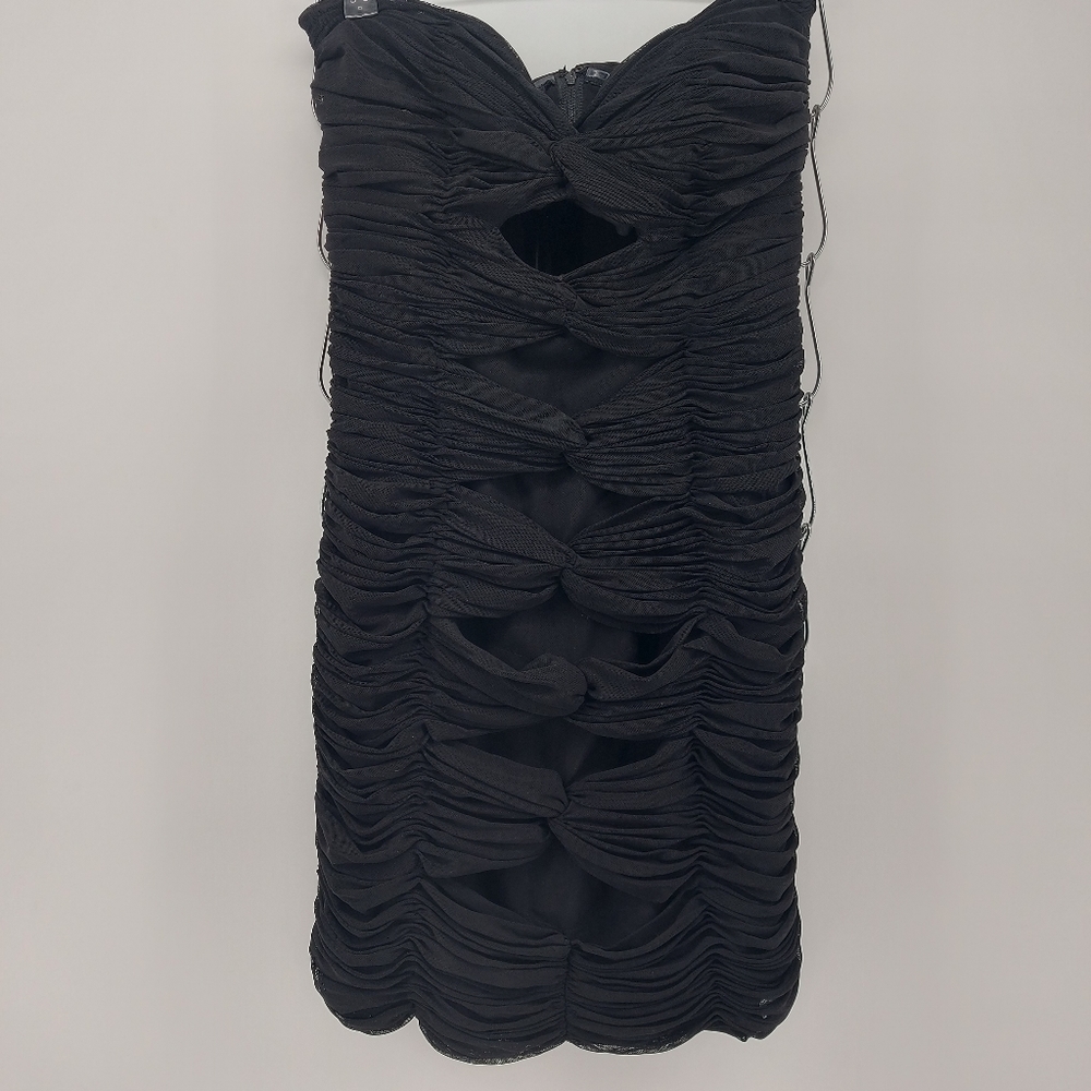 Vicky Tiel Bodycon Cocktail Dress Black Size 10